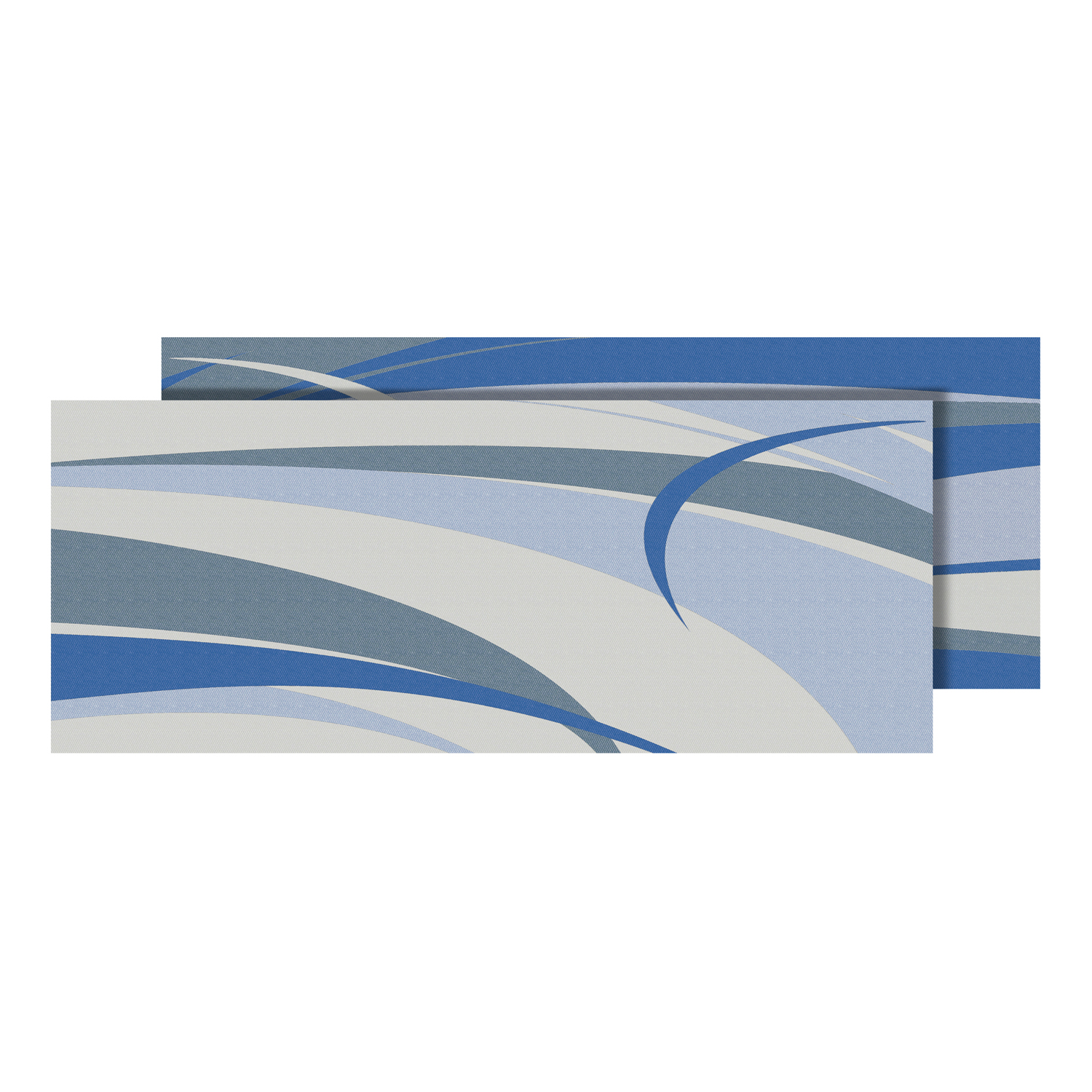 Faulkner 53013 9' x 12' Blue/Gray Graphic Design Reversible Patio Mat - Picture 4 of 6