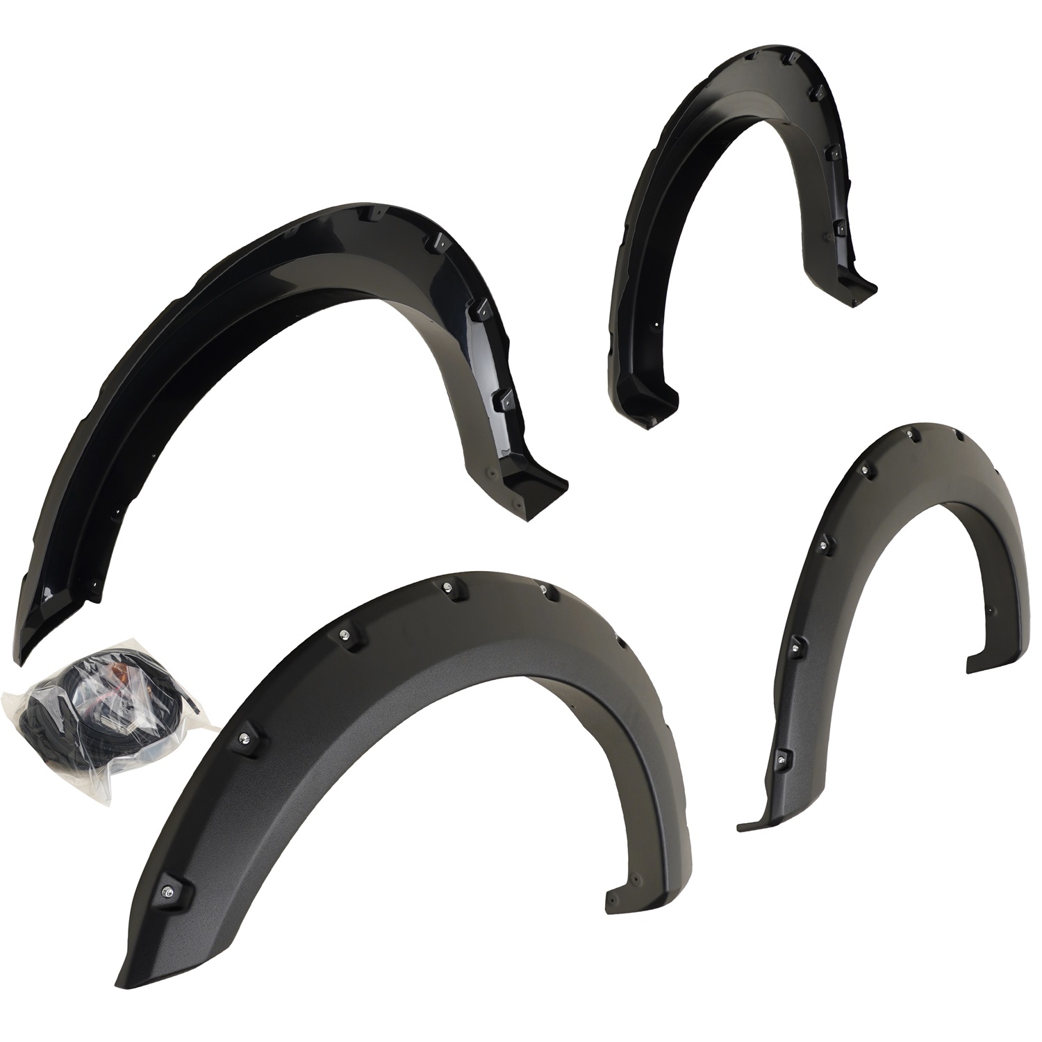 Trailfx Pfff3006t Fender Flares Textured Set Of 4 - Picture 9 of 9