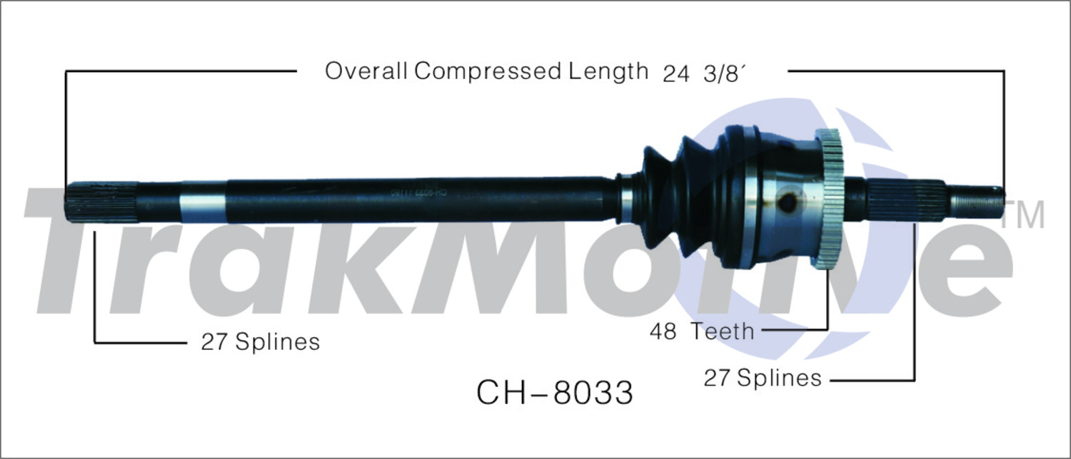 Ch 8033 Trakmotive Cv Axle Shaft P/NCh 8033 eBay